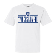 Load image into Gallery viewer, Tau Epsilon Phi Shield Comfort Colors T-Shirt - Fraternity Tee - Kite and Crest
