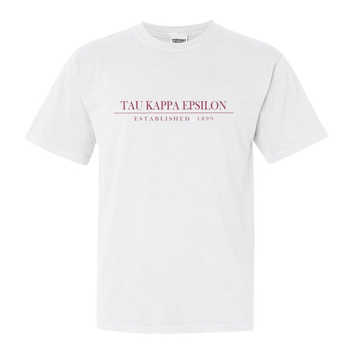 Tau Kappa Epsilon Comfort Colors T-Shirt - TKE Old Fashioned Vintage Shirt - Kite and Crest