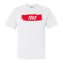 Load image into Gallery viewer, Tau Kappa Epsilon Comfort Colors T-Shirt - TKE Red Slash Shirt - Kite and Crest
