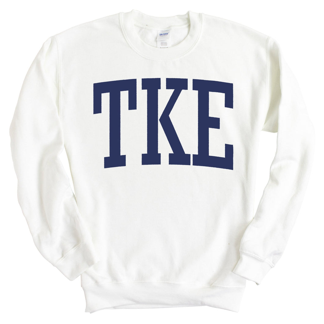 Tau Kappa Epsilon Sweatshirt - TKE Intrinsic Lettered Crewneck Sweatshirt - Kite and Crest