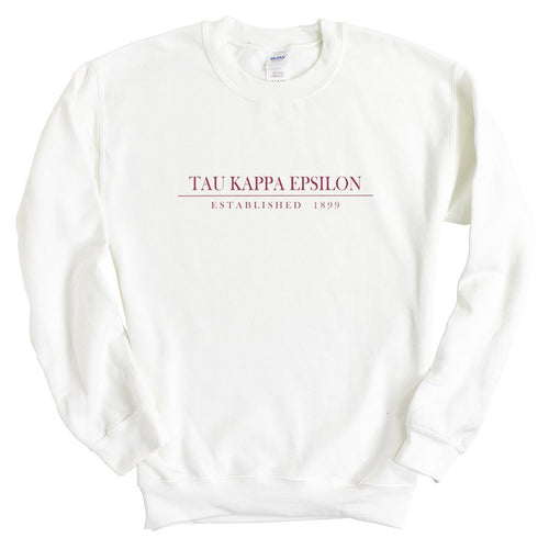 Tau Kappa Epsilon Sweatshirt - TKE Old Fashioned Vintage Crewneck Sweatshirt - Kite and Crest