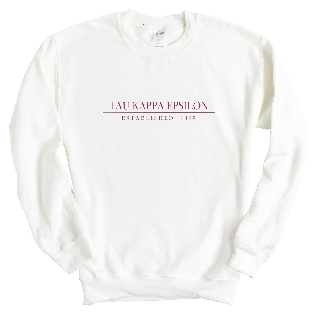 Tau Kappa Epsilon Sweatshirt - TKE Old Fashioned Vintage Crewneck Sweatshirt - Kite and Crest