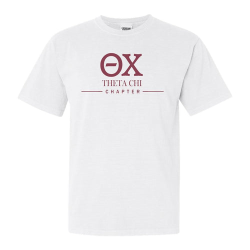 Theta Chi Comfort Colors T-Shirt - Theta Chi Basic Lined Shirt - Kite and Crest