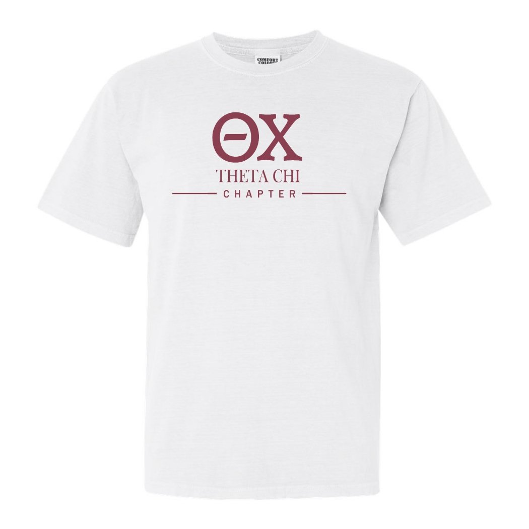 Theta Chi Comfort Colors T-Shirt - Theta Chi Basic Lined Shirt - Kite and Crest