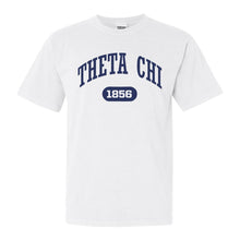 Load image into Gallery viewer, Theta Chi Comfort Colors T-Shirt - Theta Chi Fraternal Arch Shirt - Kite and Crest
