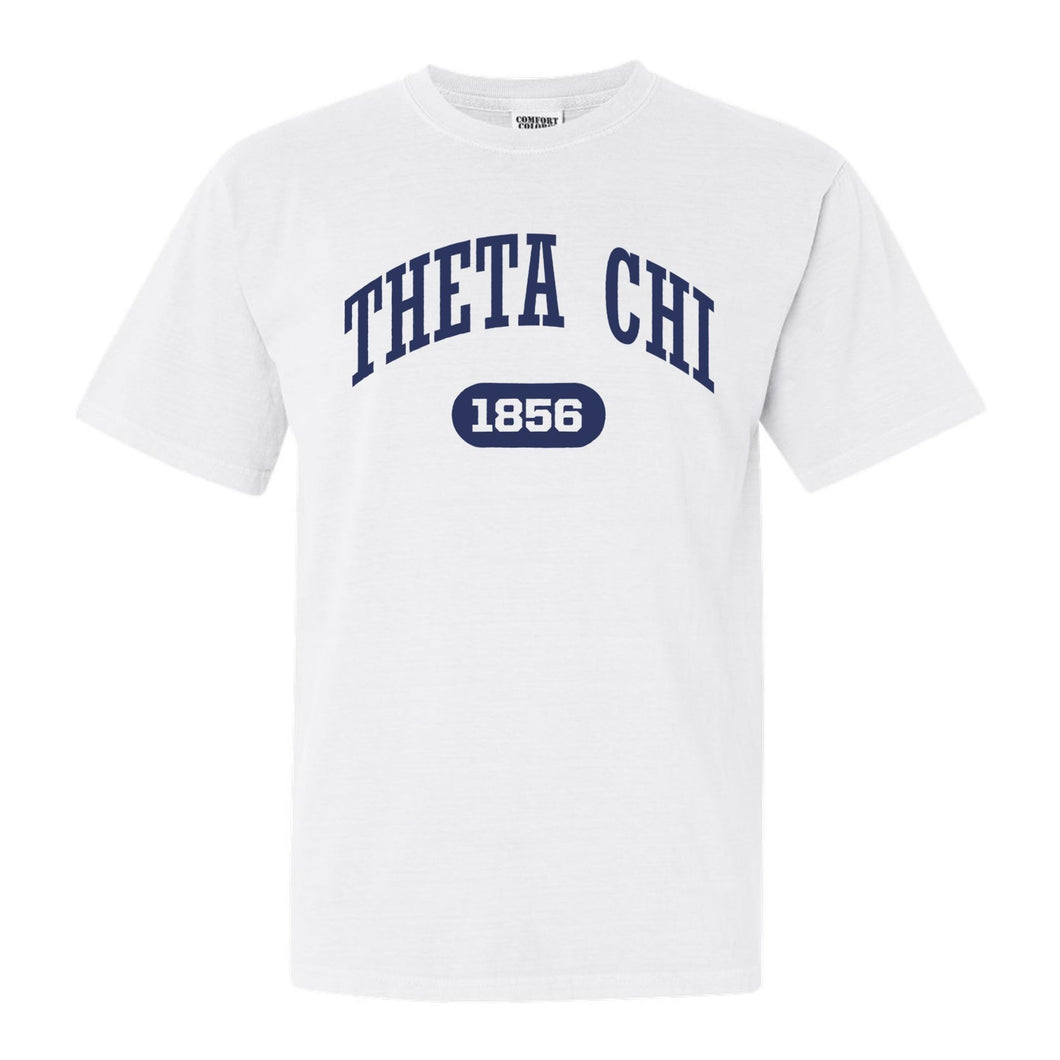 Theta Chi Comfort Colors T-Shirt - Theta Chi Fraternal Arch Shirt - Kite and Crest