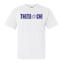 Load image into Gallery viewer, Theta Chi Comfort Colors T-Shirt - Theta Chi Fraternal Star Shirt - Kite and Crest
