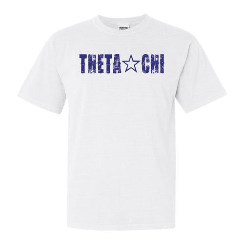 Theta Chi Comfort Colors T-Shirt - Theta Chi Fraternal Star Shirt - Kite and Crest