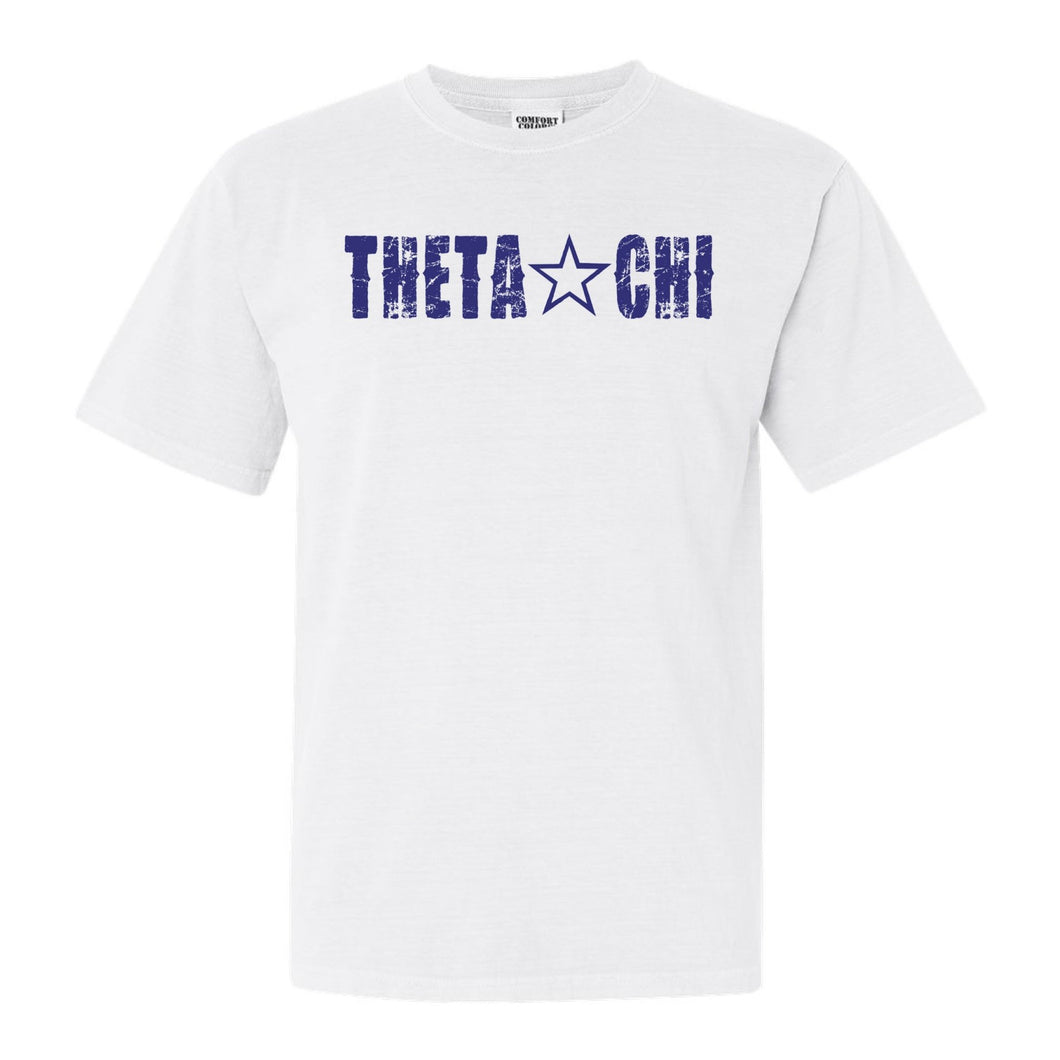 Theta Chi Comfort Colors T-Shirt - Theta Chi Fraternal Star Shirt - Kite and Crest
