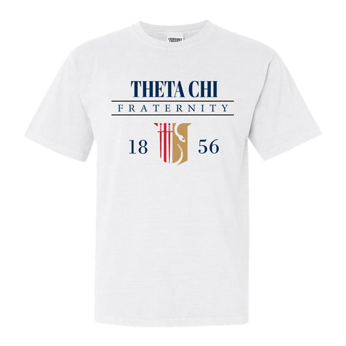 Theta Chi Comfort Colors T-Shirt - Theta Chi Large Crest Shirt - Kite and Crest