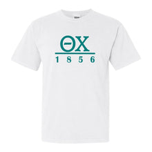 Load image into Gallery viewer, Theta Chi Comfort Colors T-Shirt - Theta Chi Lettered Basic Shirt - Kite and Crest
