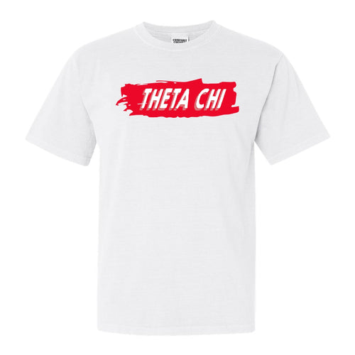 Theta Chi Comfort Colors T-Shirt - Theta Chi Red Slash Shirt - Kite and Crest