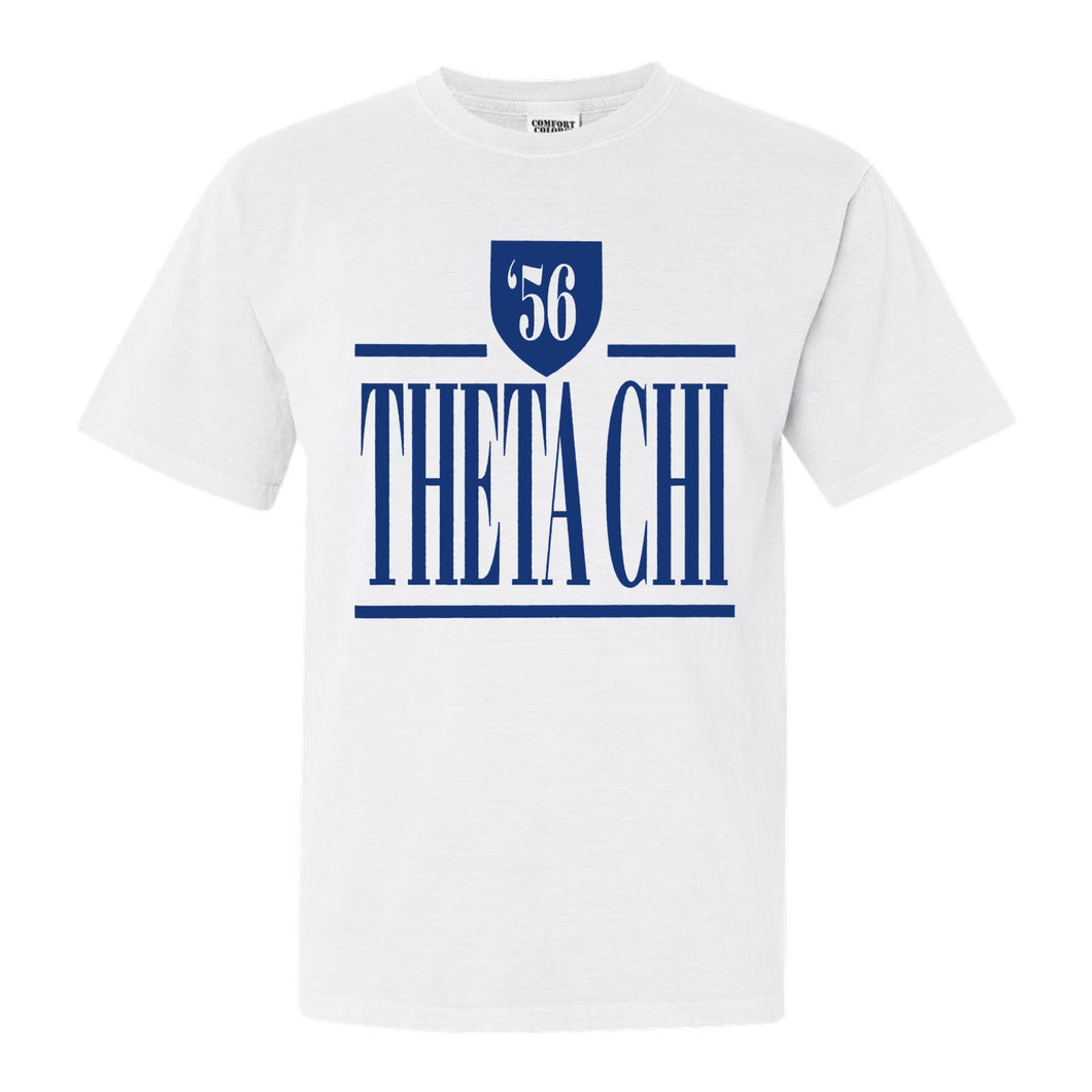 Theta Chi Comfort Colors T-Shirt - Theta Chi Shield Shirt - Kite and Crest