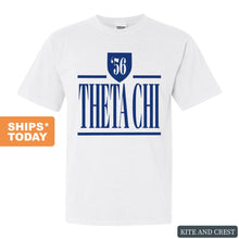 Load image into Gallery viewer, Theta Chi Comfort Colors T-Shirt - Theta Chi Shield Shirt - Kite and Crest
