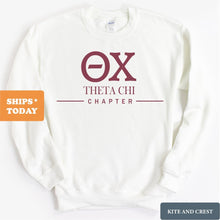 Load image into Gallery viewer, Theta Chi Sweatshirt - Theta Chi Basic Lined Crewneck Sweatshirt - Kite and Crest
