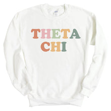 Load image into Gallery viewer, Theta Chi Sweatshirt - Theta Chi Bright and Colorful Crewneck Sweatshirt - Kite and Crest
