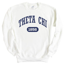 Load image into Gallery viewer, Theta Chi Sweatshirt - Theta Chi Fraternal Arch Crewneck Sweatshirt - Kite and Crest
