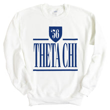 Load image into Gallery viewer, Theta Chi Sweatshirt - Theta Chi Shield Crewneck Sweatshirt - Kite and Crest
