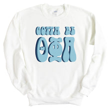 Load image into Gallery viewer, Theta Phi Alpha Sweatshirt - Theta Phi Gotta Be Crewneck Sweatshirt - Kite and Crest
