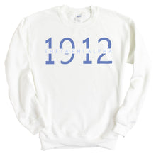 Load image into Gallery viewer, Theta Phi Alpha Sweatshirt - Theta Phi Year Crewneck Sweatshirt - Kite and Crest
