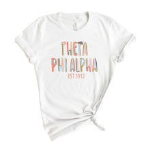 Load image into Gallery viewer, Theta Phi Alpha T-shirt - Theta Phi Cooper Tee - Kite and Crest
