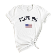 Load image into Gallery viewer, Theta Phi Alpha T-shirt - Theta Phi USA Tee - Kite and Crest
