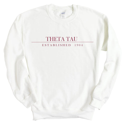 Theta Tau Boyfriend Sweatshirt - Fraternity Crewneck Sweatshirt - Kite and Crest