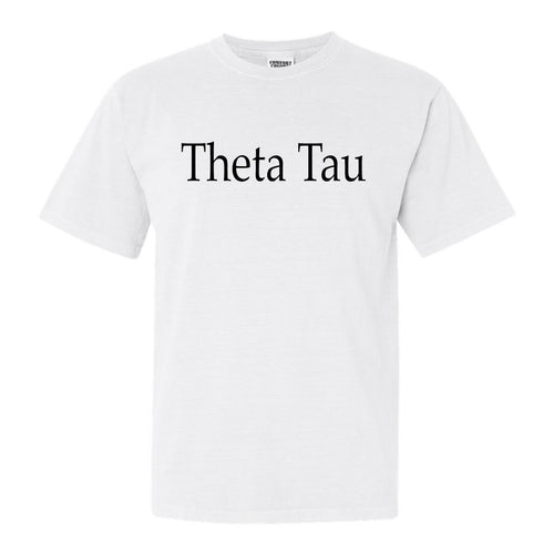 Theta Tau Clean and Simple Comfort Colors T-Shirt - Kite and Crest