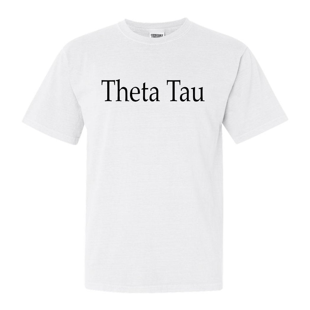 Theta Tau Clean and Simple Comfort Colors T-Shirt - Kite and Crest