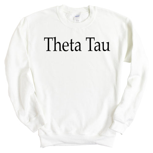 Theta Tau Clean and Simple Sweatshirt - Fraternity Crewneck Sweatshirt - Kite and Crest