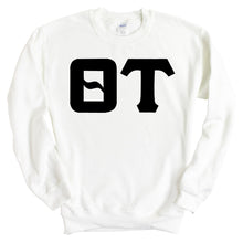 Load image into Gallery viewer, Theta Tau Keeping it Simple Sweatshirt - Fraternity Crewneck Sweatshirt - Kite and Crest
