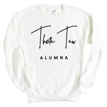 Load image into Gallery viewer, Theta Tau Sorority Alumna Sweatshirt - Fraternity Crewneck Sweatshirt - Kite and Crest
