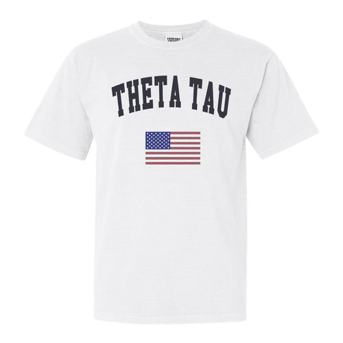 Theta Tau Traditional Flag Comfort Colors T-Shirt - Kite and Crest