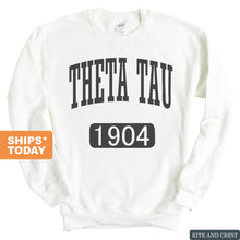 Load image into Gallery viewer, Theta Tau Weekender Sweatshirt - Fraternity Crewneck Sweatshirt - Kite and Crest
