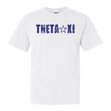 Load image into Gallery viewer, Theta Xi Fraternal Star Comfort Colors T-Shirt - Fraternity Tee - Kite and Crest
