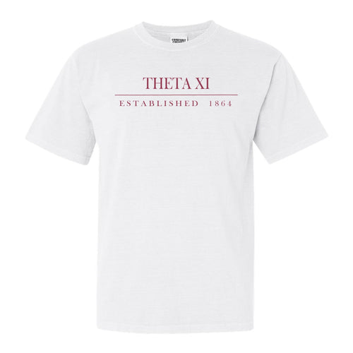 Theta Xi Old Fashioned Vintage Comfort Colors T-Shirt - Fraternity Tee - Kite and Crest