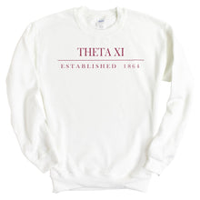 Load image into Gallery viewer, Theta Xi Old Fashioned Vintage Sweatshirt - Fraternity Crewneck Sweatshirt - Kite and Crest
