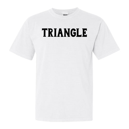 Triangle Basic Black Letters Comfort Colors T-Shirt - Fraternity Tee - Kite and Crest