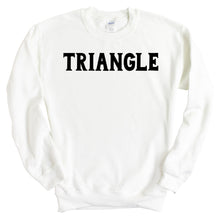 Load image into Gallery viewer, Triangle Basic Black Letters Sweatshirt - Fraternity Crewneck Sweatshirt - Kite and Crest
