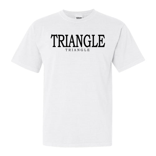 Triangle Block Letter Comfort Colors T-Shirt - Fraternity Tee - Kite and Crest