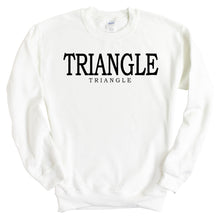 Load image into Gallery viewer, Triangle Block Letter Sweatshirt - Fraternity Crewneck Sweatshirt - Kite and Crest
