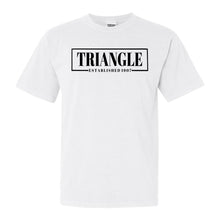 Load image into Gallery viewer, Triangle Fraternal Block Comfort Colors T-Shirt - Fraternity Tee - Kite and Crest

