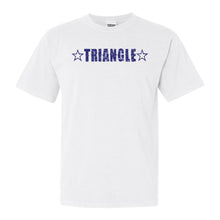 Load image into Gallery viewer, Triangle Fraternal Star Comfort Colors T-Shirt - Fraternity Tee - Kite and Crest
