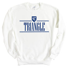 Load image into Gallery viewer, Triangle Shield Sweatshirt - Fraternity Crewneck Sweatshirt - Kite and Crest
