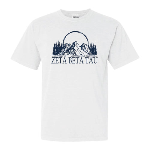 Zeta Beta Tau Comfort Colors T-Shirt - Zeta Beta Tau AEPI Epic Mountain Shirt - Kite and Crest