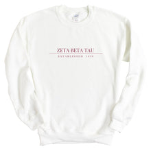 Load image into Gallery viewer, Zeta Beta Tau Sweatshirt - Zeta Beta Tau Old Fashioned Vintage Crewneck Sweatshirt - Kite and Crest
