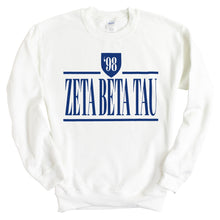 Load image into Gallery viewer, Zeta Beta Tau Sweatshirt - Zeta Beta Tau Shield Crewneck Sweatshirt - Kite and Crest
