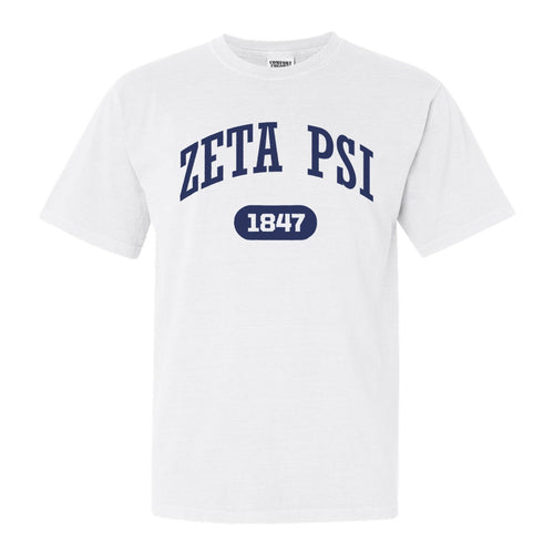 Zeta Psi Comfort Colors T-Shirt - Zete Fraternal Arch Shirt - Kite and Crest