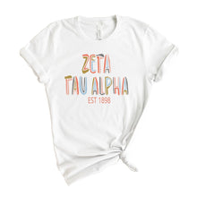 Load image into Gallery viewer, Zeta Tau Alpha T-shirt - Zeta Cooper Tee - Kite and Crest
