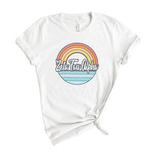 Load image into Gallery viewer, Zeta Tau Alpha T-shirt - Zeta Wavy Rainbow Tee - Kite and Crest
